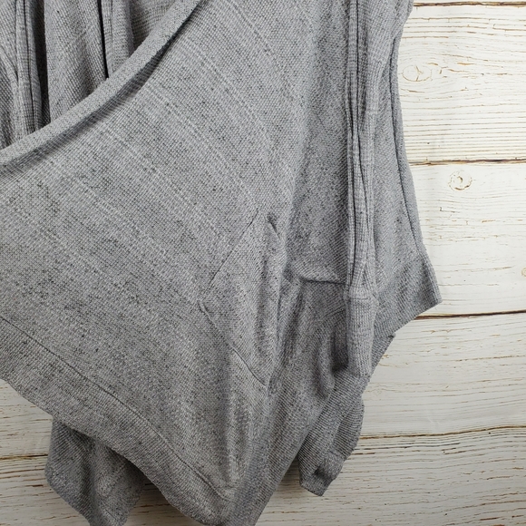 American Eagle Outfitters Grey Hooded Cardigan - Picture 3 of 4